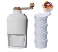 Broyeur à glace - Broyeur à glace, broyeur à glace à manivelle domestique | Machine à glace pilée Machine à glace avec 4 pièces de moule à glace, machine à cônes de neige pour c