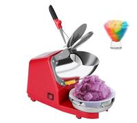 Broyeur à glace commercial, machine à glace électrique 300 W, en acier inoxydable avec deux lames, machine à cône de neige à haut rendement pour la maison et le travail