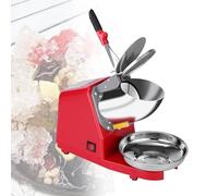 Broyeur à glace électrique 380 W, double lames en acier inoxydable, sortie 85 kg/h, couvercle anti-éclaboussures, pour la maison et le commerce, écraser la glace pour cônes de neige, smoothies