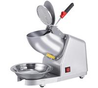 Broyeur à Glace électrique 500 W, 84 kg/h, Double Couvercle, Machine à Glace pilée Commerciale, 2200 TR/Min, épaisseur réglable, en Acier Inoxydable, pour Bars, cafés, Snacks et Maisons