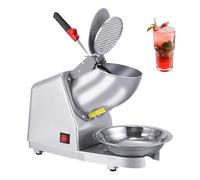 Broyeur à Glace électrique 500w, Machine à Granités Commerciale 85 kg/h avec épaisseur Réglable, Poignée Antidérapante, Râpe à Glace en Acier Inoxydable pour Maison, Boutique, CAF Silver Eight-Knives