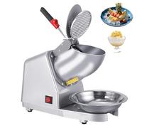 Broyeur à glace électrique, machine à granita professionnelle avec double lame, 2 niveaux de finesse réglable, double protection, broyeur à smoothies pour bars, cafés, stands de restauration