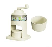 Broyeur à glace manuel à manivelle pour un usage domestique, machine à glaçons légère et compacte produisant de la glace pilée pour les desserts d'été et les plaisirs en plein air