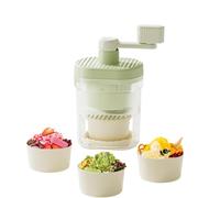 Broyeur à glace manuel - Broyeur à glace et granite avec verres, appareil de comptoir | Pour préparer des boissons, des desserts, des fêtes, des bars, idéal pour les et