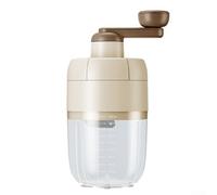 Broyeur à glace manuel pour smoothies sans effort avec lames en acier inoxydable (beige)