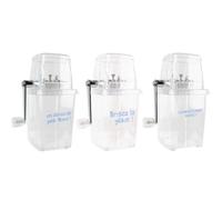 Generique Broyeur à glace Pick&Drink KV7141 Manivelle Transparent H23,5 cm