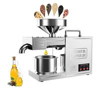 Broyeur à huile pour usage domestique, Machine automatique de presse à huile de qualité alimentaire, extracteur d’arachides, rendement élevé d’huile, chauffage thermostatique
