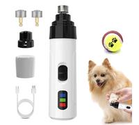 Broyeur à ongles électrique rechargeable à chargement USB pour animaux de compagnie, coupe-griffes sans fil silencieux pour chien, toilettage indolore pour toutes les tailles et épaisseurs d'ongles (1