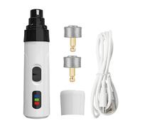 Broyeur à ongles pour animaux de compagnie, coupe-griffes silencieux pour chat - 2 vitesses réglables, rechargeable, fournitures de toilettage pour animaux de compagnie pour un nettoyage hygiénique et
