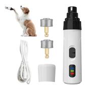 Broyeur à ongles pour chat silencieux pour chiens - Rechargeable, 2 vitesses réglables, fournitures de toilettage doux pour un usage domestique, hygiène et relaxation