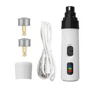 Broyeur à ongles pour chat, tondeuse à pattes silencieuse pour chiens, 2 vitesses réglables, rechargeable, fournitures de toilettage pour animaux de compagnie pour un nettoyage hygiénique et relaxant