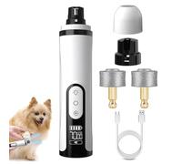 Broyeur à ongles pour chien, dispositif de broyage d'ongles d'orteils avec lumière LED pour chiot, dispositif électrique à 3 vitesses pour animaux de compagnie de petite, moyenne et grande taille