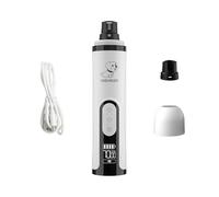 Broyeur à ongles pour chiens avec réglage à 3 vitesses - Broyeur à ongles pour chien rechargeable par USB avec lumières LED pour un toilettage silencieux