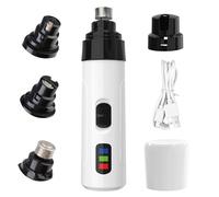 Broyeur à ongles silencieux pour chien, kit électrique silencieux Groom Pro, 2 vitesses, coupe-ongles, lime à ongles, broyeur à griffes rechargeable par USB pour chiens, chats, chiots