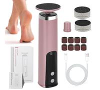 Broyeur à pieds - Grattoir de pédicure 2 en 1 | Outil de pédicure électrique rotatif à 360 degrés pour la maison et les voyages