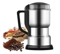 Broyeur Cafe Grain, 300W Moulin à Café Électrique Petit Broyeur Domestique Broyeur Portable Grains De Café Amovible en Acier Inoxydable, pour Noix, Poivre, Épices, Graines