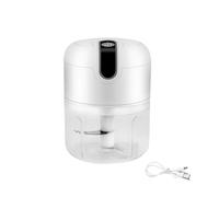Broyeur d'ail électrique de 250 ml avec système à 3 lames, hachoir multifonction pour ail, viande, herbes, compact, puissant, idéal pour la maison, les restaurants, facile à nettoyer