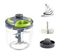 Broyeur d'ail manuel multifonction - Outil de cuisine en ABS et métal - Accessoire de cuisine efficace - Hachoir à ail portable