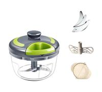 Broyeur d'ail manuel multifonction - Outil de cuisine en ABS et métal - Accessoire de cuisine efficace - Hachoir à ail portable