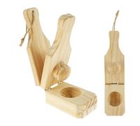 Broyeur de banane en bois - Outil de pressage de plantain, machine de tasse de banane frite, ustensiles de cuisine de cuisine, équipement de préparation de fruits | Idéal pour la cuisine à la maison