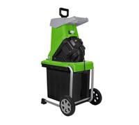Broyeur De Bois Filaire 2500W, Capacité Coupe 40mm, Électrique Feuilles Et Branches D'arbres Jardin Avec Sac Collecte 50l éCrasement Puissant, Faible Bruit