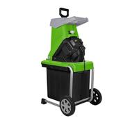 Broyeur De Bois Filaire 2500W, Capacité Coupe 40mm, Électrique Feuilles Et Branches D'arbres Jardin Avec Sac Collecte 50l éCrasement Puissant, Faible Bruit