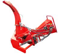 Broyeur de branches 100 mm pour tracteur - Cardan et attelage trois points - Rouleau d'alimentation hydraulique Stattos HHP100H