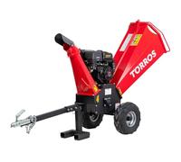 Broyeur de branches pro tractable thermique essence 15 CV 420 cc 120 mm démarrage électrique Torros HHK124