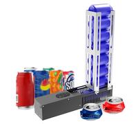 Broyeur de canettes électrique automatique pour recyclage - Compacteur de déchets robuste pouvant contenir 8 canettes simultanément, idéal pour les canettes de bière et de soda en aluminium