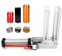 Broyeur de canettes électrique - Broyeur de canettes en aluminium pour recycler les canettes de 340,2 g et 473,6 g, compacteur de déchets de bureau pour un rangement facile et une élimination