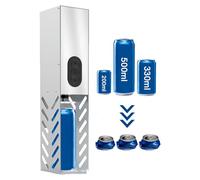 Broyeur de canettes électrique, broyeur de canettes pour le recyclage, fonctionnement automatique, aucun assemblage nécessaire, pour recyclage de Seltzer en aluminium, cola, canettes de bière, gadgets