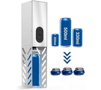 Broyeur De Canettes électrique, Broyeurs De Canettes Automatiques Muraux pour Le Recyclage, Compacteur De Déchets De Canettes De 12 Oz ~ 16 Oz, pour Eau De Seltz D’Aluminium, Soda, Cola, Bi