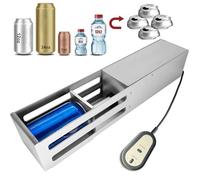 Broyeur De Canettes Electrique de soda Broyeurs électriques Recyclage efficace des en aluminium et des bouteilles en plastique, usage domestique et commercial