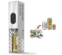 Broyeur De Canettes Electrique de soda, électrique, automatique, recyclage des métaux, en aluminium de 12 et 16 oz, eau pétillante en aluminium, et bouteilles de bière