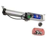 Broyeur de canettes en aluminium, robuste et pneumatique, outil de recyclage respectueux de l'environnement (bouton poussoir style vanne)