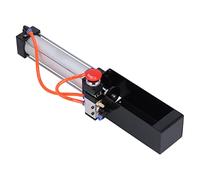 Broyeur de Canettes Pneumatique, Broyeur à Cylindre en Acier Robuste pour Canettes en Aluminium, Recyclage Rapide et Presse avec Soupape de sécurité, Fonctionne avec
