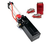 Broyeur de canettes portable en aluminium robuste à pied pour seltzer, soda, canettes de bière et bouteilles - Broyeur pneumatique à compression