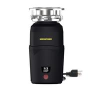Broyeur de déchets alimentaires, 1/2 HP, facile à installer, silencieux avec cordon d'alimentation continue, acier inoxydable, broyage demi-chevaux (A400)