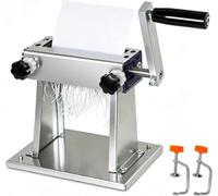 Broyeur De Feuilles À Manivelle, Coupe-Tabac Manuel avec 2 Pinces, Largeur De Coupe De 1 Mm, Idéal pour La Maison, Le Bureau Et Lécole, Machine À Broyer Les Feuilles Efficace.