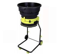 Broyeur de feuilles de jardin 2500 W avec roues et sac de rangement, broyeur de compost à feuilles, broyeur électrique 8000 tr/min, pour le nettoyage de la cour, le compostage