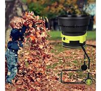 Broyeur de feuilles électrique, broyeur de feuilles sans lame haute puissance 2 500 W pour un rapport de réduction de 17:1, 8 000 tr/min, paillage maximal jusqu'à 55 gallons par minute 60mxpowercord