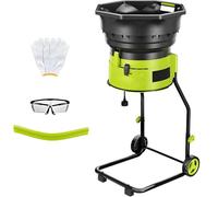 Broyeur de feuilles électrique, design silencieux sans lames, rapport de réduction 17:1, moteur 8000 tr/min, pour nettoyage de jardin et compostage