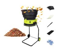 Broyeur de Feuilles éLectrique Haute Puissance, Broyeur de Jardin à Roues 2 500 W 8 000 Tr/Min, pour le Nettoyage de la Cour, le Compostage Des Feuilles, de DéChets de Jardin. (60m x Power Cord)