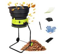 Broyeur De Feuilles éLectrique Sans Fil, 2500w Broyeur à Feuilles éLectrique Broyeur De Compost Broyeur De Branches, Broyeur De Feuilles De Jardin (no power cord)