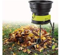 Broyeur de feuilles électrique sans lame avec moteur de 15 A pour une réduction efficace des déchets de jardin