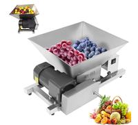 Broyeur de fruits électrique, broyeur de raisins et de pommes, capacité de 4 L, vitesse de 75 tr/min, sortie 20 kg/h, construction en acier inoxydable