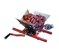 Broyeur De Fruits Et De Pommes 7l, Broyeur De Presse-Agrumes Manuel avec Poignée, Pulpeur Portable en Acier Inoxydable pour La Fabrication du Vin Et du Cidre Grape Crusher