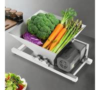 Broyeur de fruits, moulin à raisins et pommes avec trémie de 4 L, sortie 20 kg/h, acier inoxydable 60 W pour cuisine et restaurant