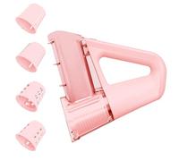 Broyeur de Légumes Électrique Portatif, Interrupteur À Un Bouton, Coupe-légumes de Cuisine Rechargeable, Quatre Lames Remplaçables, Gobelet de Rangement for Barillet de Couteau(Pink)