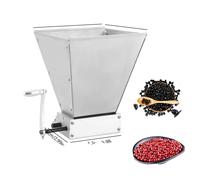 Broyeur de malt en acier inoxydable, capacité 4L, cylindres réglables, argent